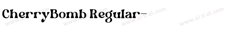 CherryBomb Regular字体转换